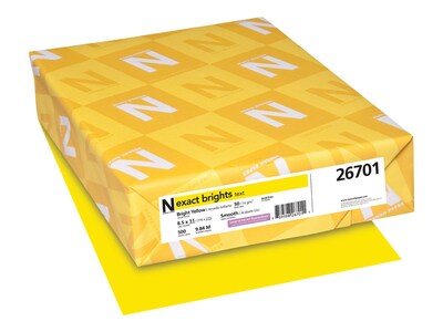 Neenah Paper Exact® Brights Colored Paper, 20 lbs., 8.5 x 11